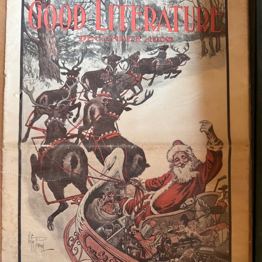 Good Literature Christmas Cover from 1908